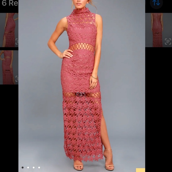 Keepsake Pink Lace Dress - Picture 1 of 8